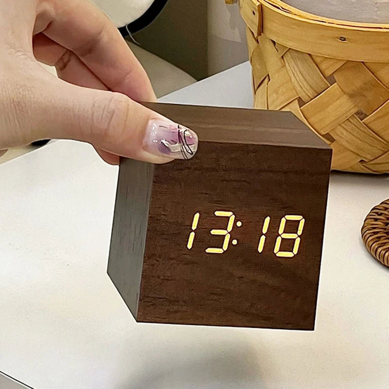 LED Wooden Alarm Clock Deal #70