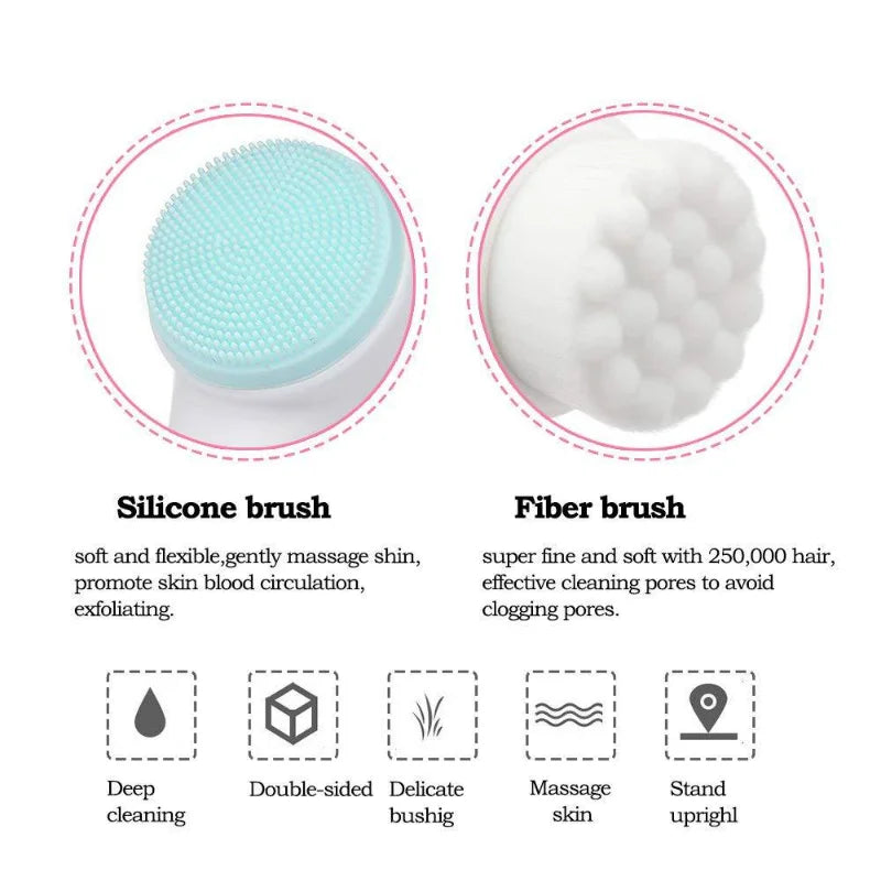 2-in-1 Silicone Face Brush