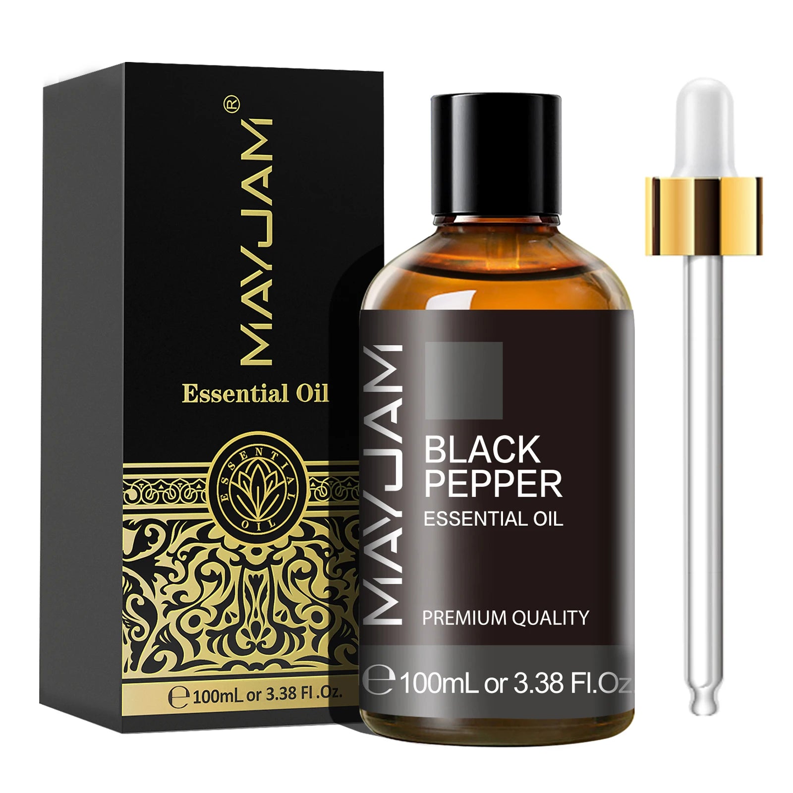 MAYJAM 100ml Essential Oil with Dropper (Sandalwood, Lavender, Eucalyptus, Vanilla)