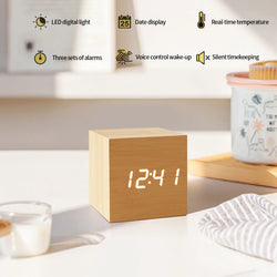 LED Wooden Alarm Clock Deal #70