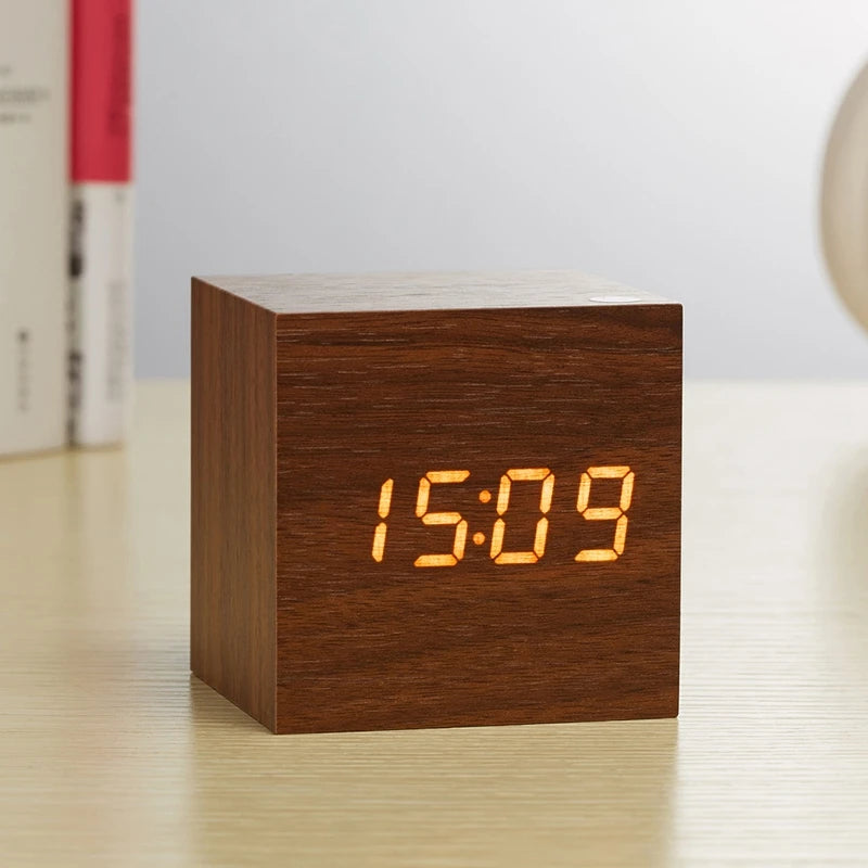 LED Wooden Alarm Clock Deal #70