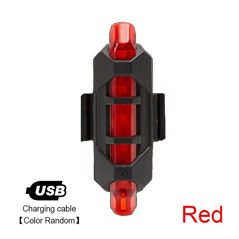 USB Rechargeable LED Bike Headlight & Taillight Set