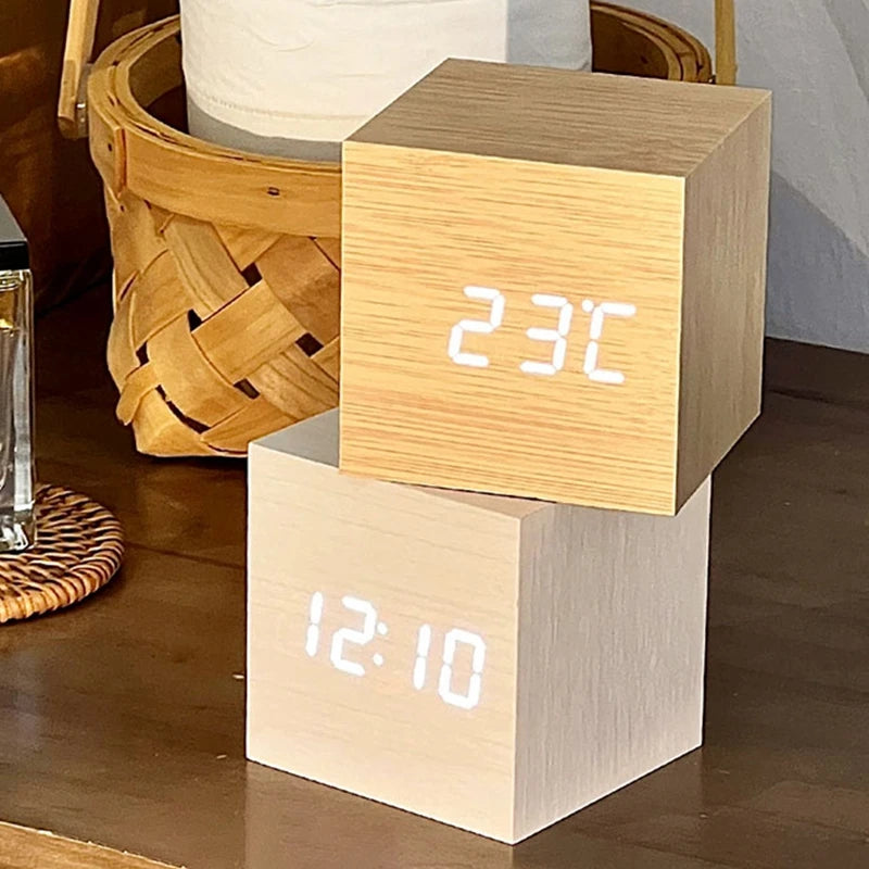 LED Wooden Alarm Clock Deal #70