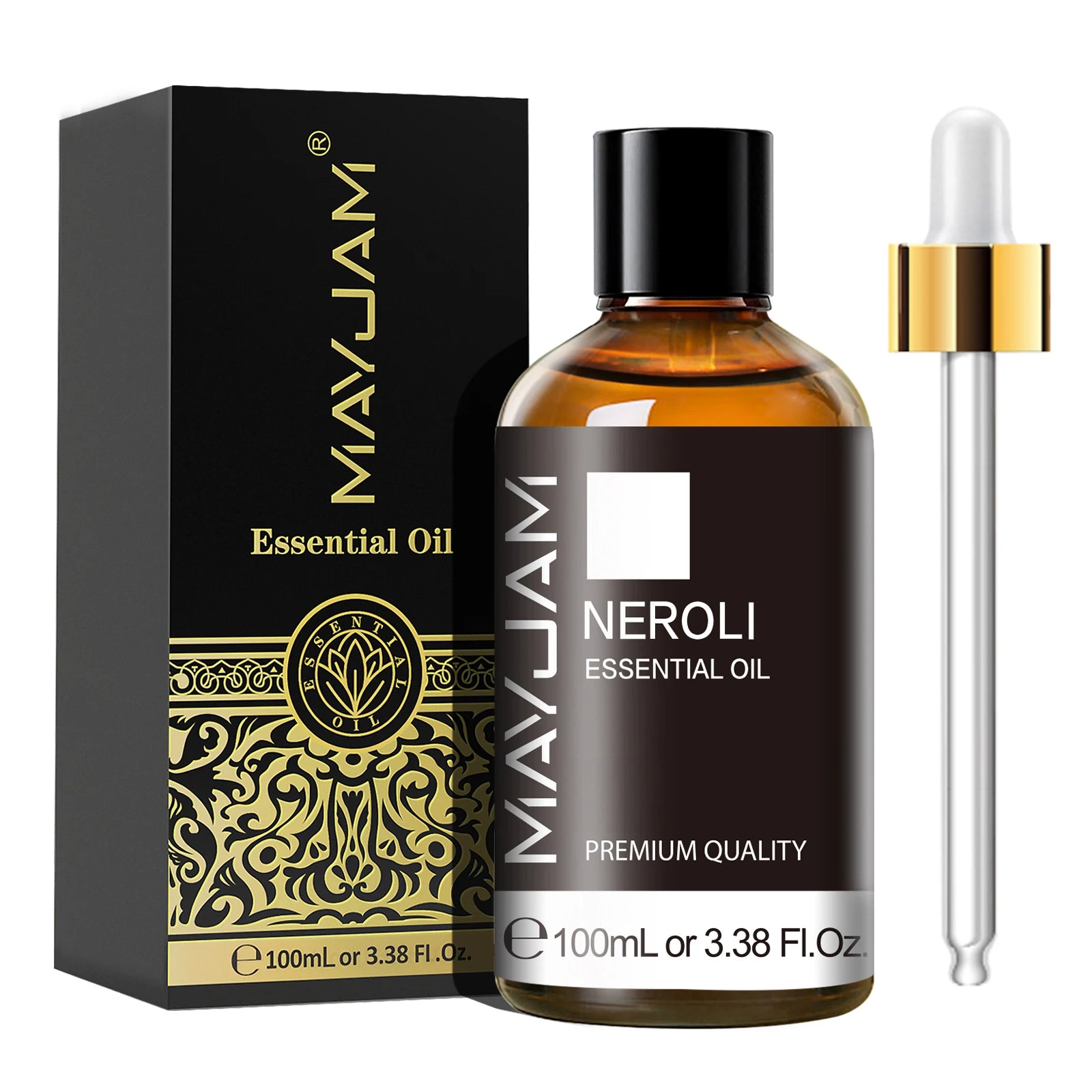 MAYJAM 100ml Essential Oil with Dropper (Sandalwood, Lavender, Eucalyptus, Vanilla)