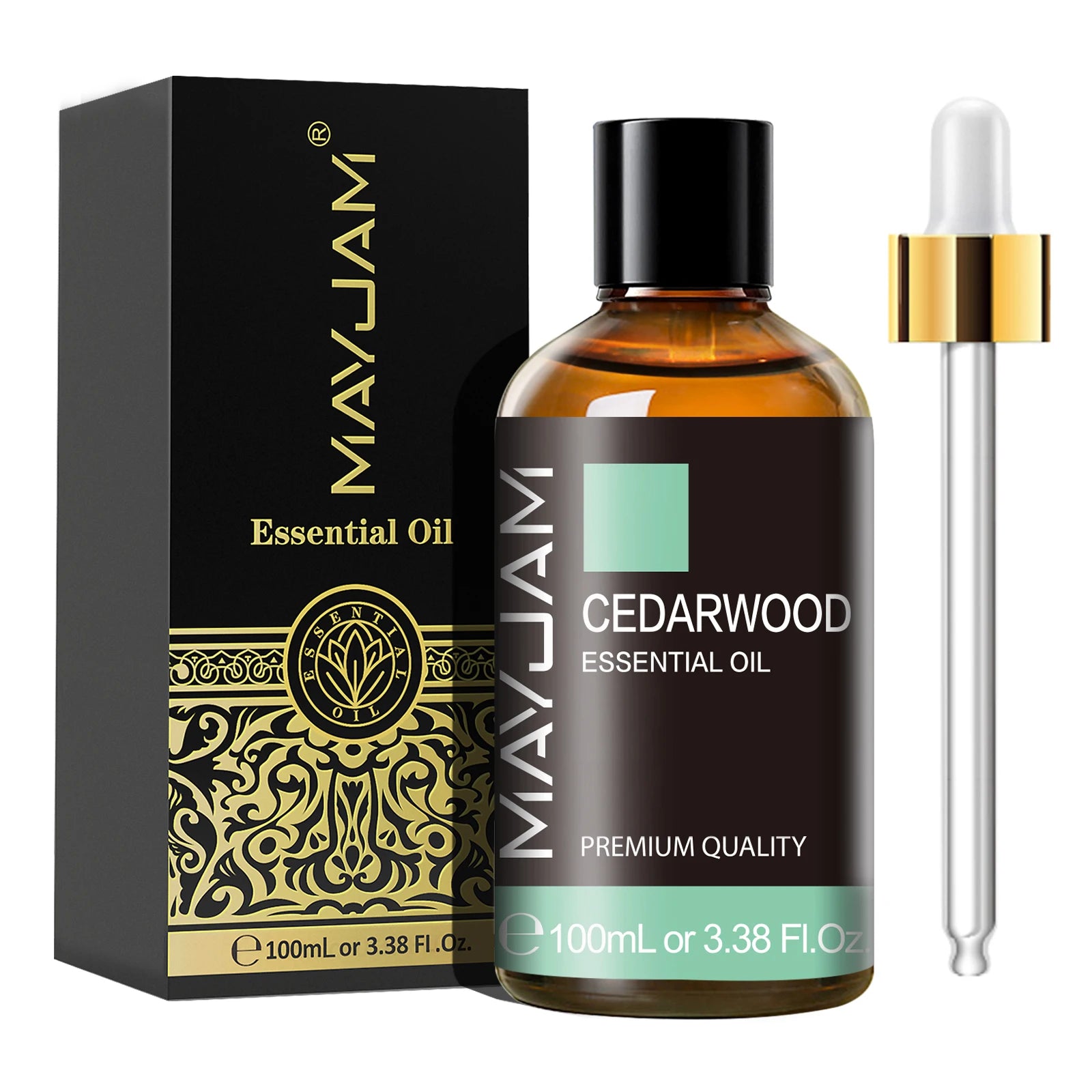 MAYJAM 100ml Essential Oil with Dropper (Sandalwood, Lavender, Eucalyptus, Vanilla)