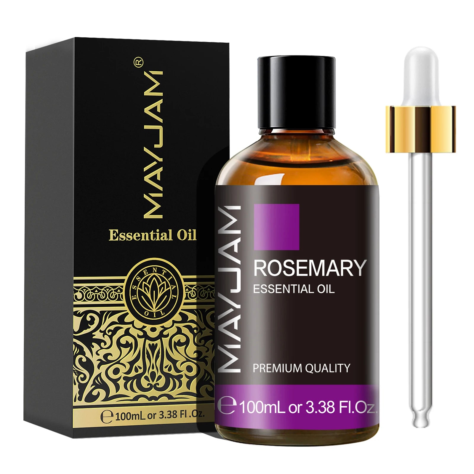 MAYJAM 100ml Essential Oil with Dropper (Sandalwood, Lavender, Eucalyptus, Vanilla)