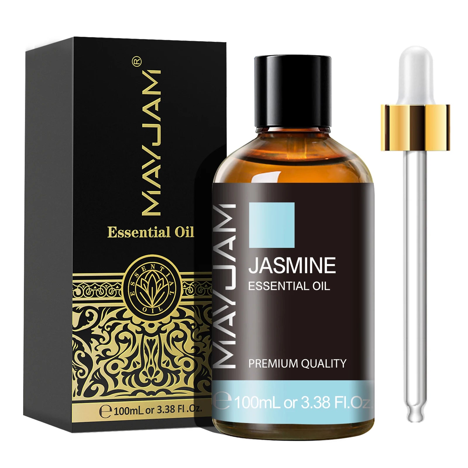 MAYJAM 100ml Essential Oil with Dropper (Sandalwood, Lavender, Eucalyptus, Vanilla)