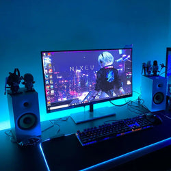 RGBIC LED Monitor Backlight, USB + App & Music Sync (24–34")