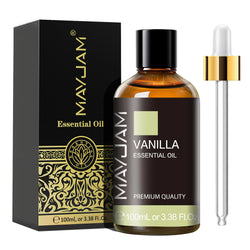 MAYJAM 100ml Essential Oil with Dropper (Sandalwood, Lavender, Eucalyptus, Vanilla)