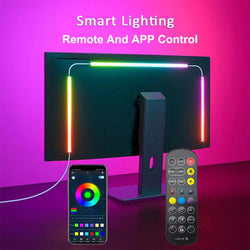 RGBIC LED Monitor Backlight, USB + App & Music Sync (24–34")