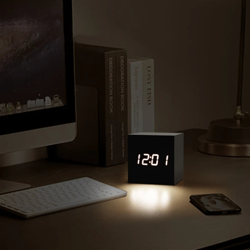 LED Wooden Alarm Clock Deal #70