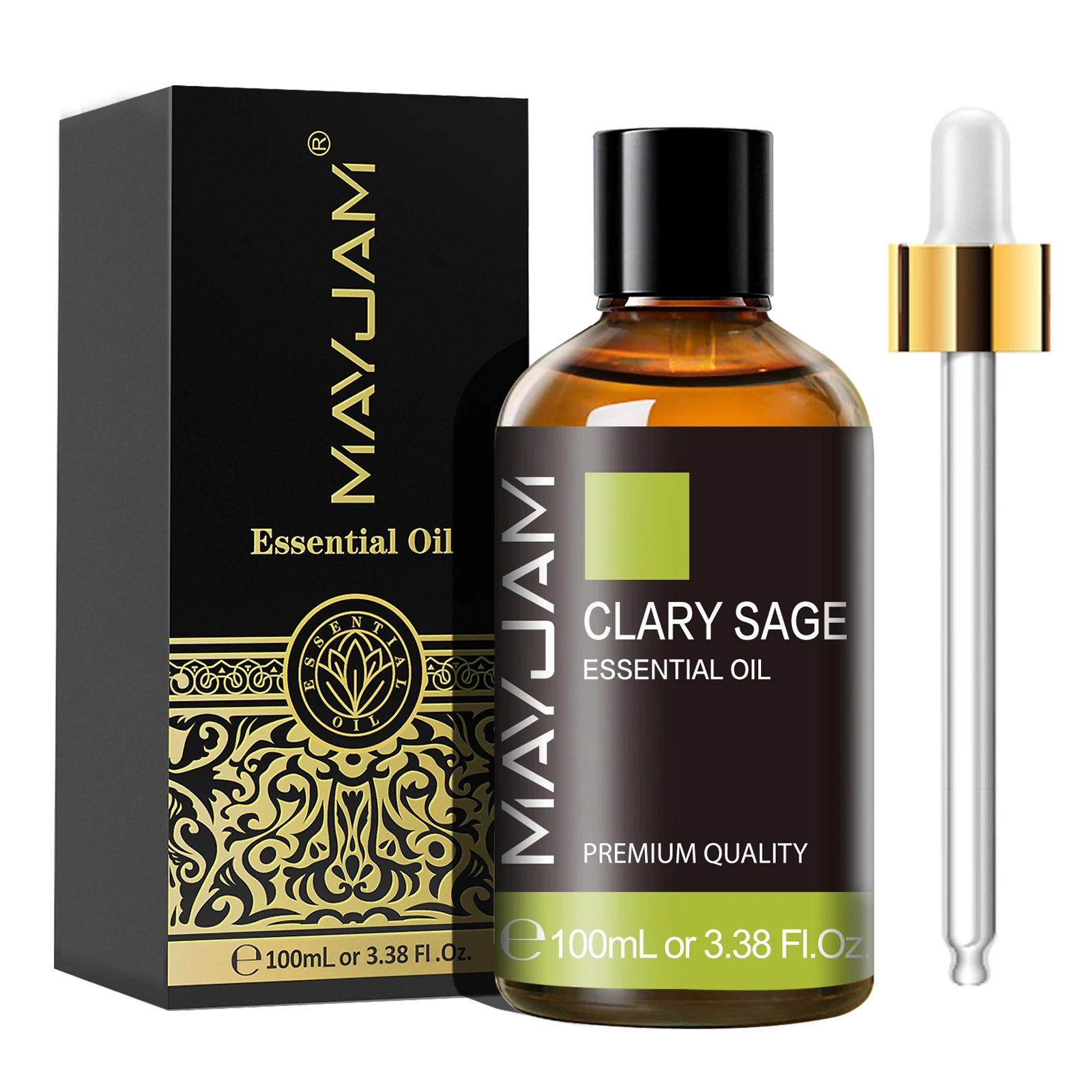 MAYJAM 100ml Essential Oil with Dropper (Sandalwood, Lavender, Eucalyptus, Vanilla)