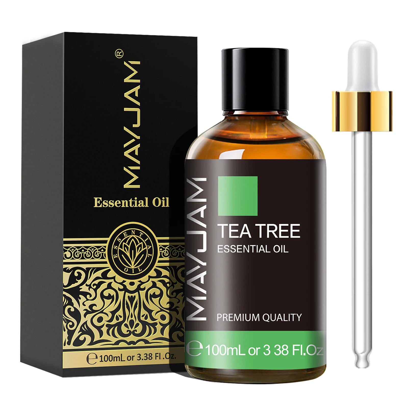 MAYJAM 100ml Essential Oil with Dropper (Sandalwood, Lavender, Eucalyptus, Vanilla)