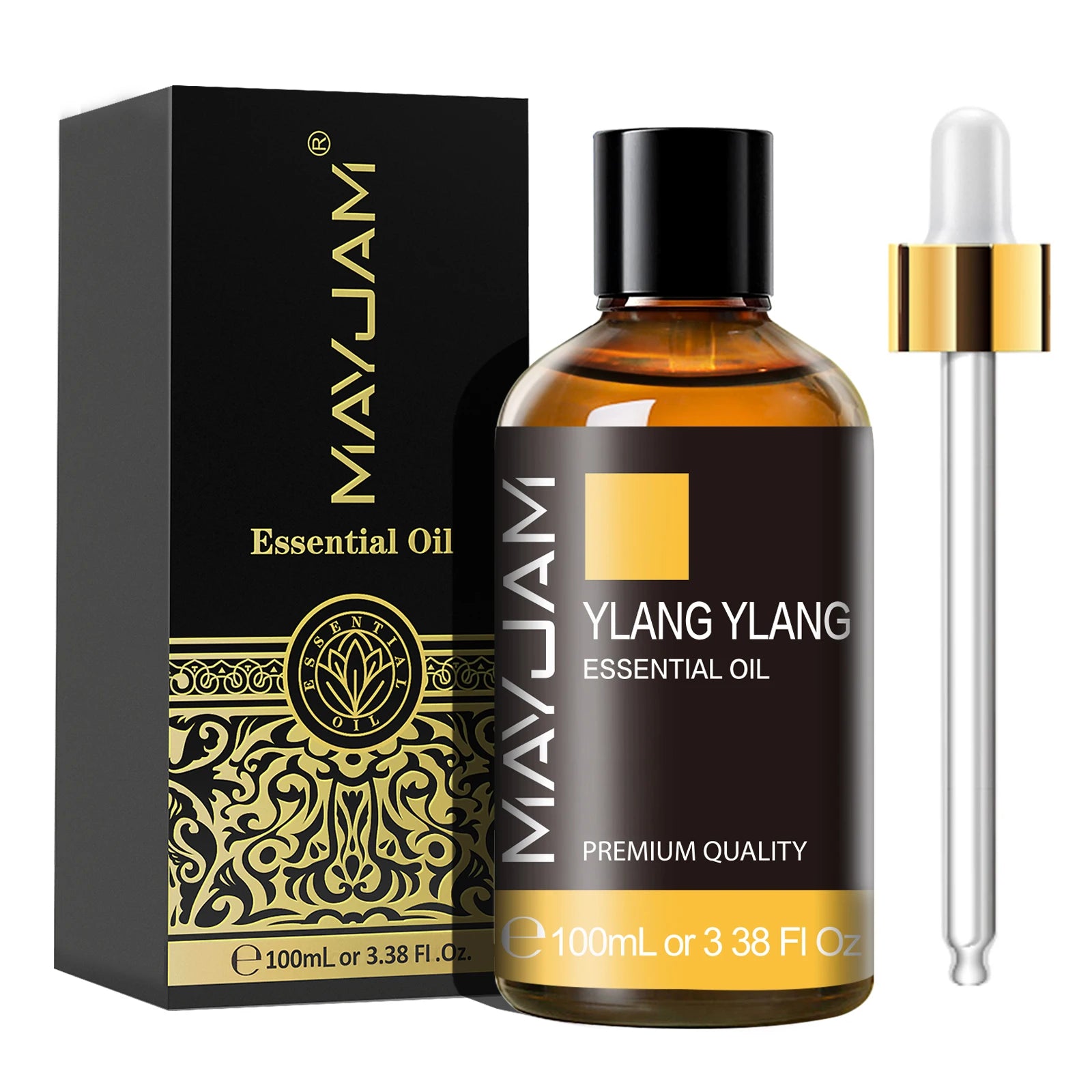 MAYJAM 100ml Essential Oil with Dropper (Sandalwood, Lavender, Eucalyptus, Vanilla)