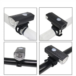 USB Rechargeable LED Bike Headlight & Taillight Set