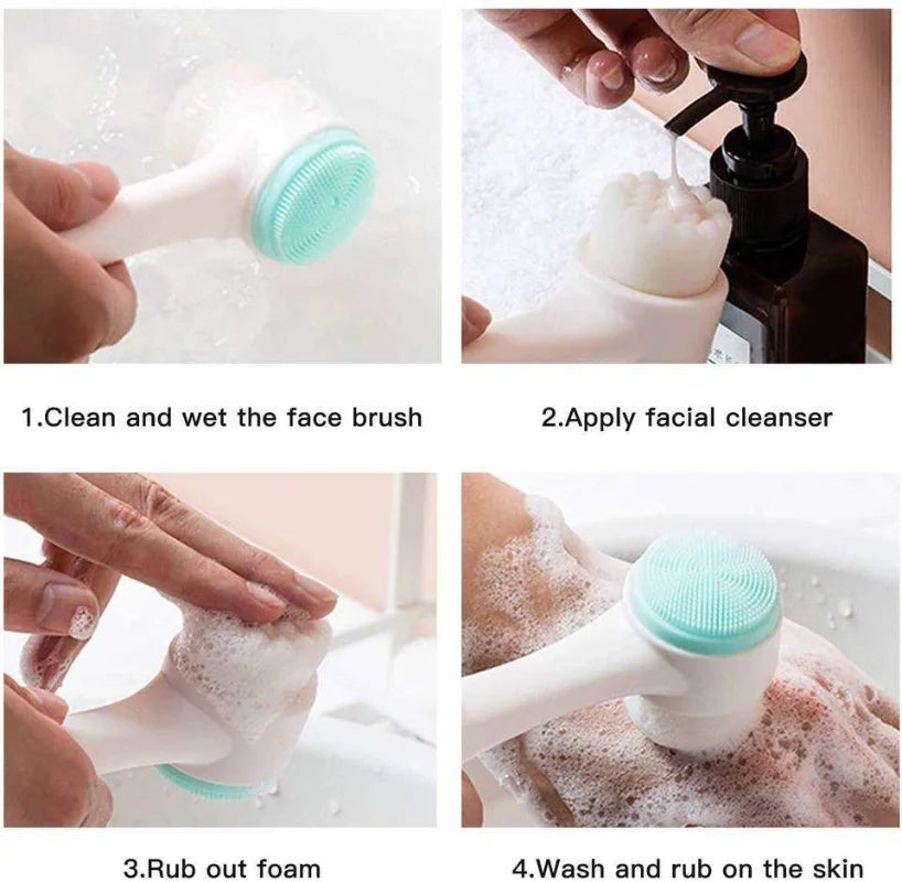 2-in-1 Silicone Face Brush