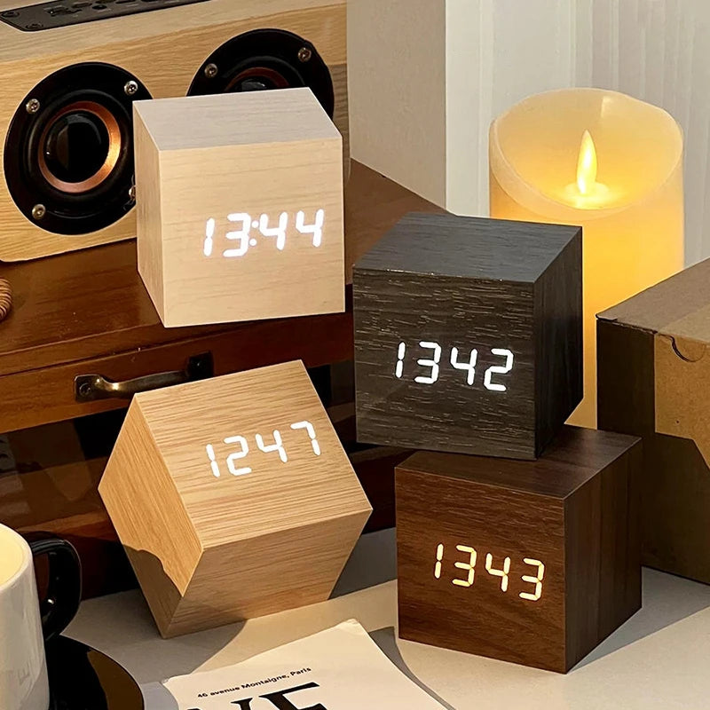 LED Wooden Alarm Clock Deal #70